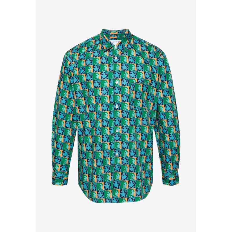 X Andy Warhol Printed Long-Sleeved Shirt Multicolor mrtwstd_XS