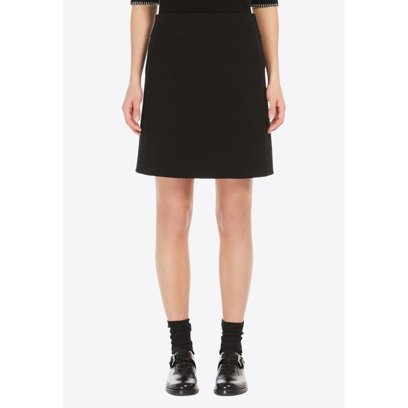 Ali A-line Wool Mini Skirt Black wrtwit_IT 36