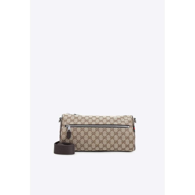 All-Over Logo Messenger Bag Beige Onesize