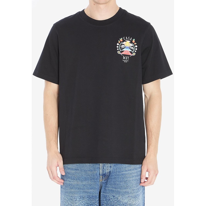 Casa Way Mountain T-shirt Black mrtwstd_S