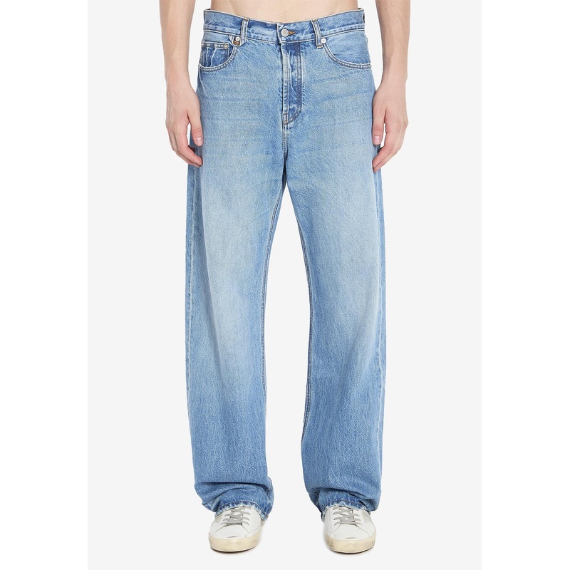 De-Nimes Faded Straight Jeans Blue mrtwbottoms_30
