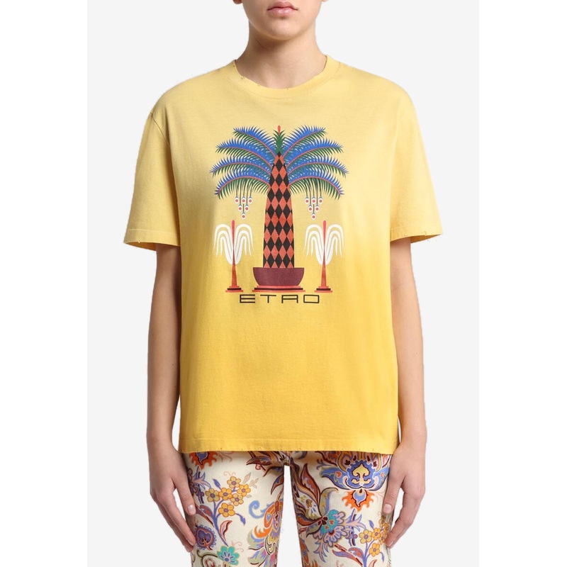 X Agostino Lacurci Printed T-shirt Yellow wrtwstd_XS