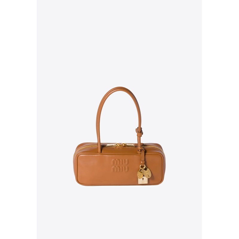 Beau Leather Shoulder Bag Cognac Onesize
