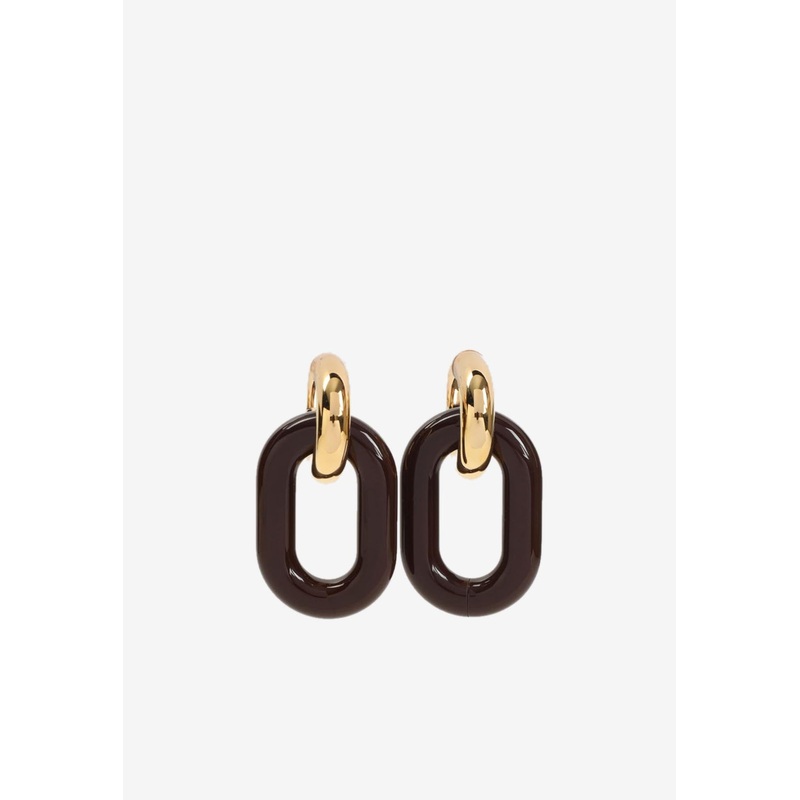 Chain Drop Earrings Metallic Onesize