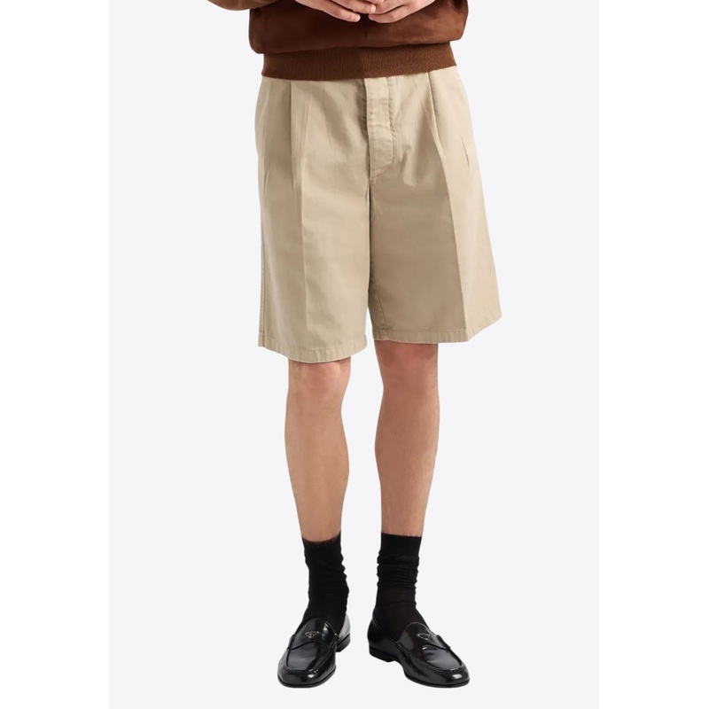 Triangle Logo Chino Shorts Beige mrtwit_IT 46