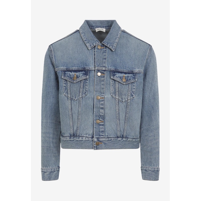 Washed-Out Denim Jacket Blue mrtwstd_L