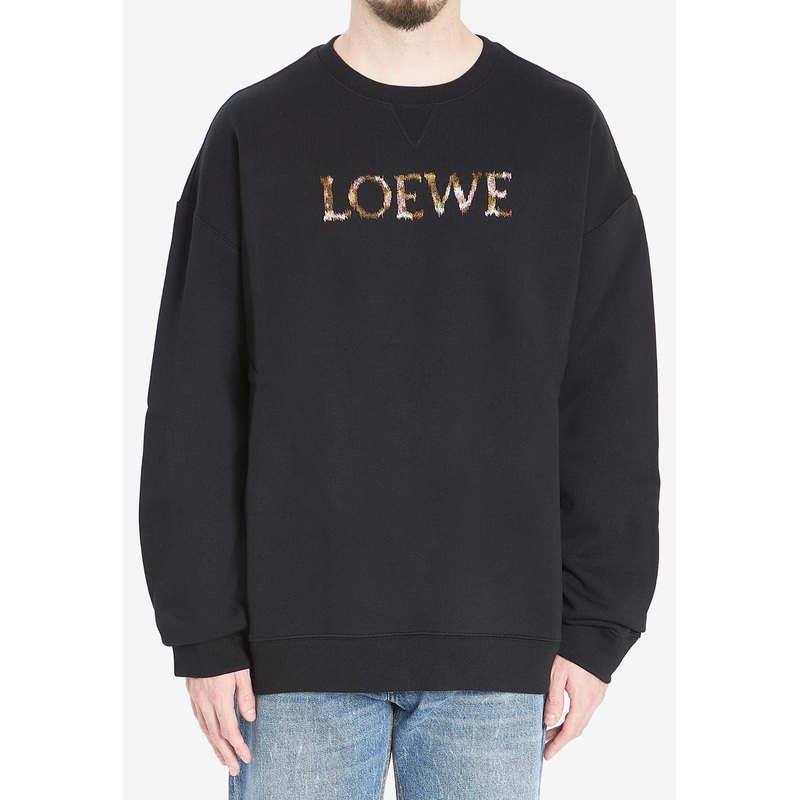 Yarn Embroidered Logo Sweatshirt Black mrtwstd_S