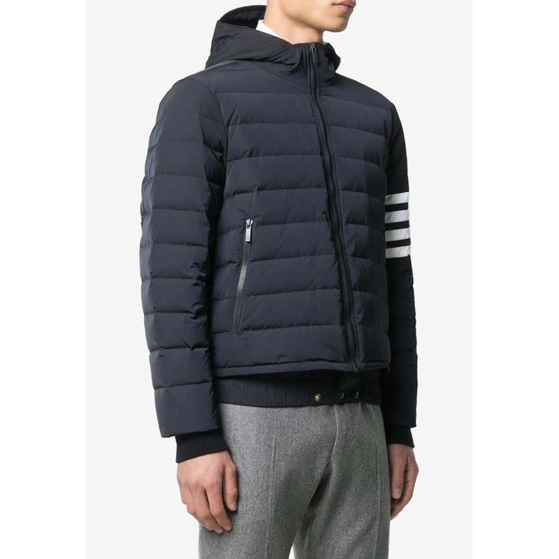 4-bar Stripes Zip-Up Down Jacket Blue mrtwstd_1