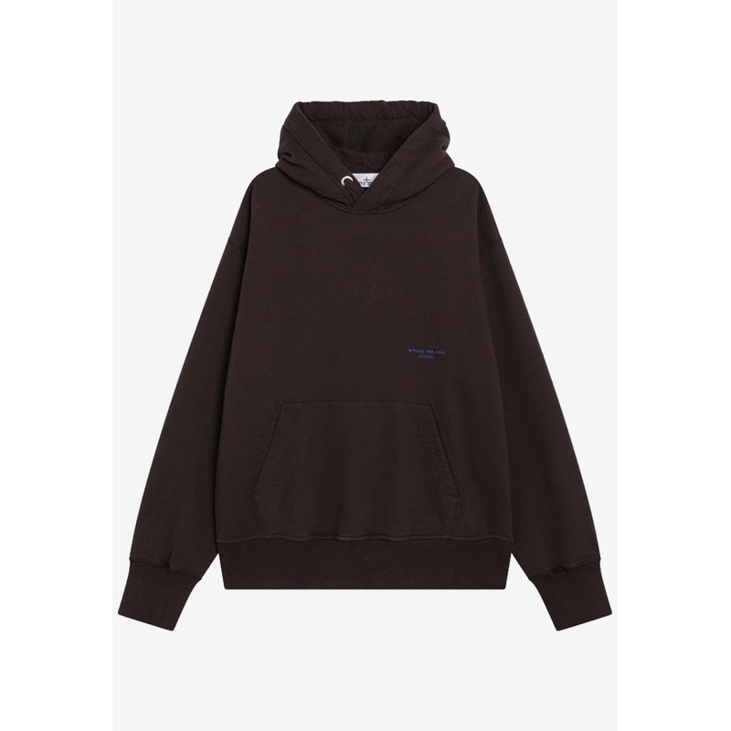 Embroidered Logo Hooded Sweatshirt Brown mrtwstd_M