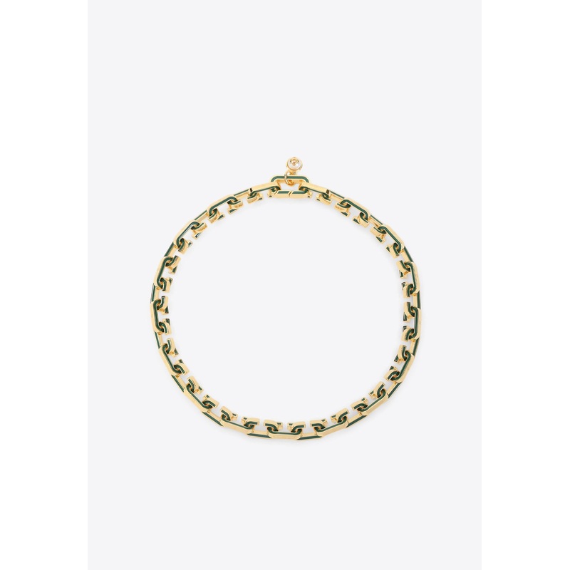 Enamel C Link Necklace Metallic Onesize