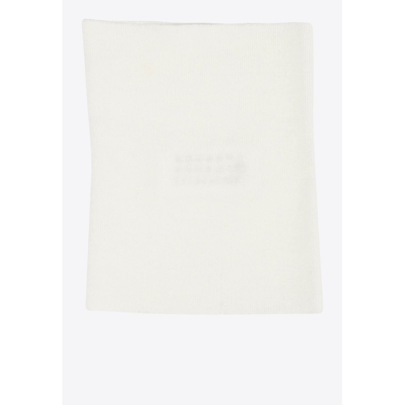 Four Stitch Wool Neck Warmer Off-white M