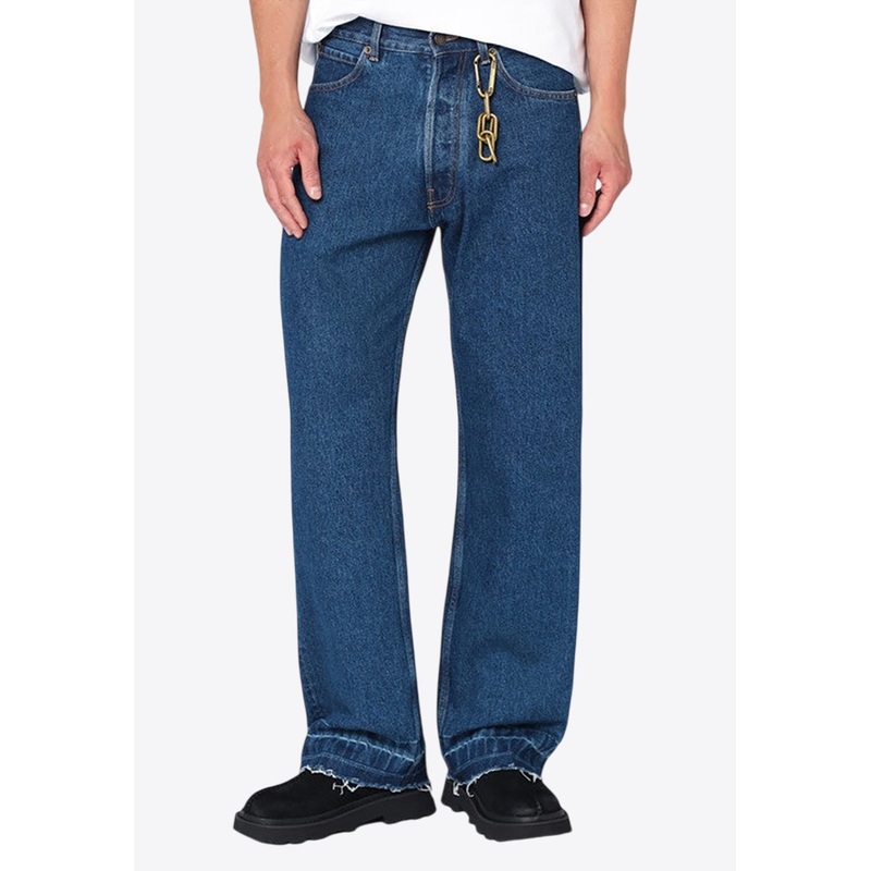 Edi Straight-Leg Jeans with Keychain Blue mrtwbottoms_30