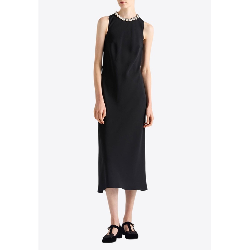 Sabl Embellished Midi Dress Black wrtwit_IT 40