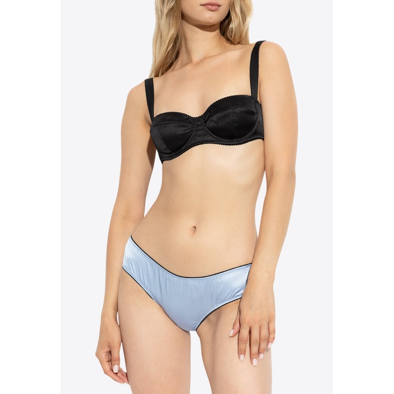 Satin Balconette Bra Black wrtwdglingerie_1