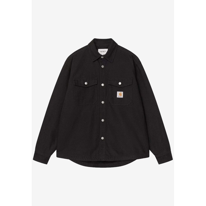 Selby Logo Buttoned Shirt Black mrtwstd_S