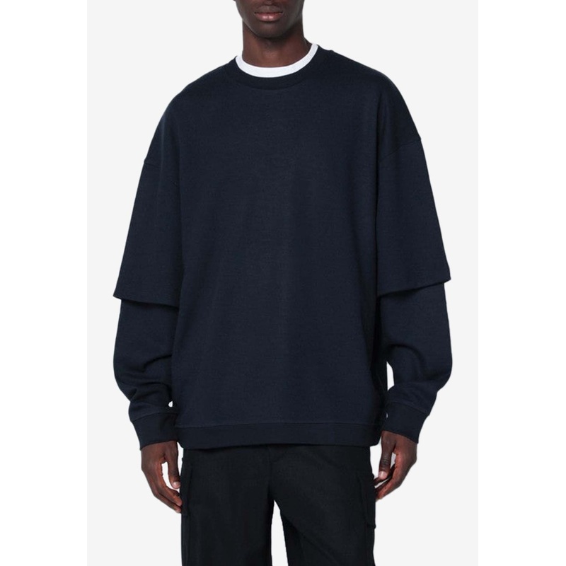 Troy Double-Sleeved Sweatshirt Blue mrtwstd_S