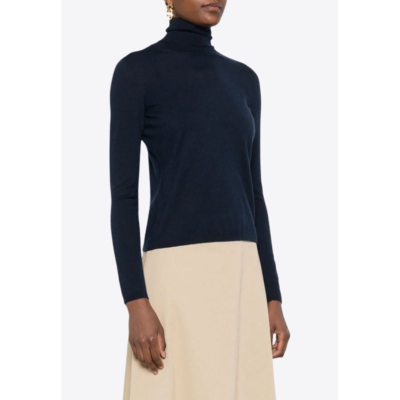 Veloce Cashmere High-Neck Sweater Blue wrtwstd_XS
