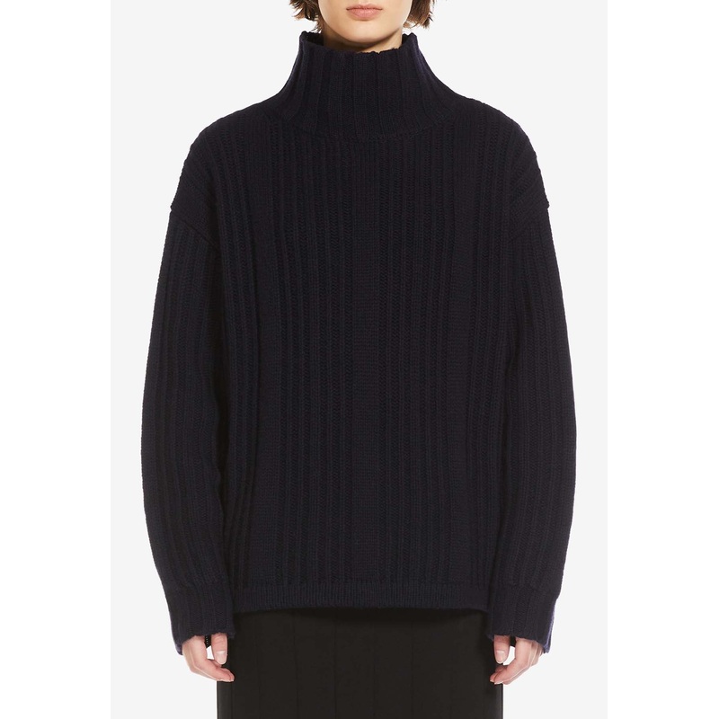 Vitalba Wool-Blend Turtleneck Sweater Blue wrtwstd_XS