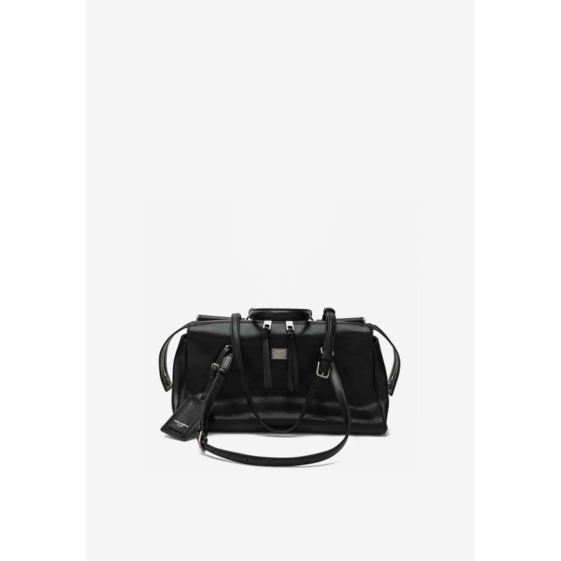 Vittoria Calf Leather Shoulder Bag Black Onesize