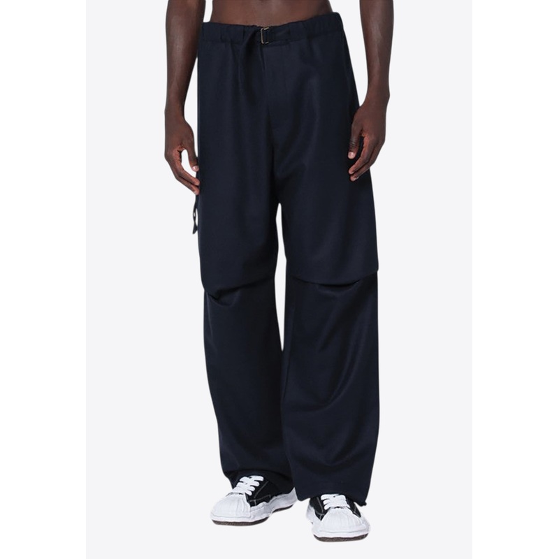 Wool Track Pants Blue mrtwit_IT 46