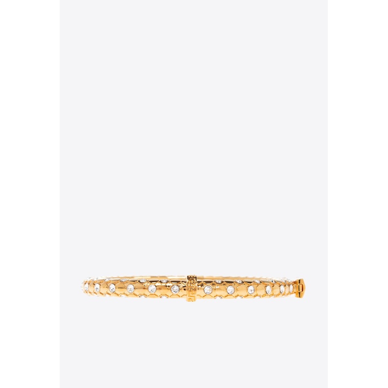 Crystal Metal Mesh Bracelet Gold S