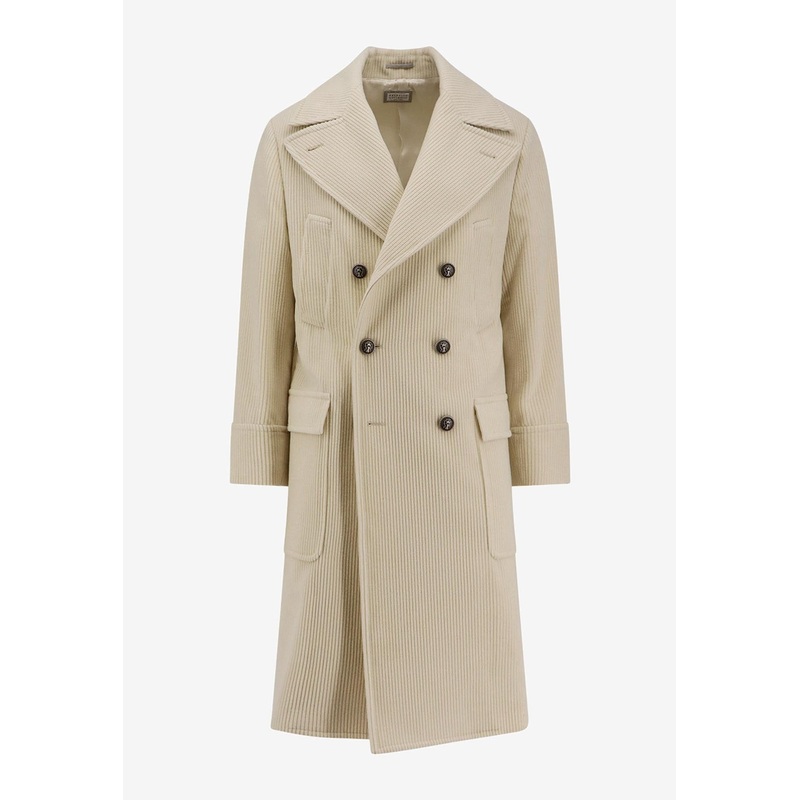 Double-Breasted Cashmere Coat Beige mrtwit_IT 48