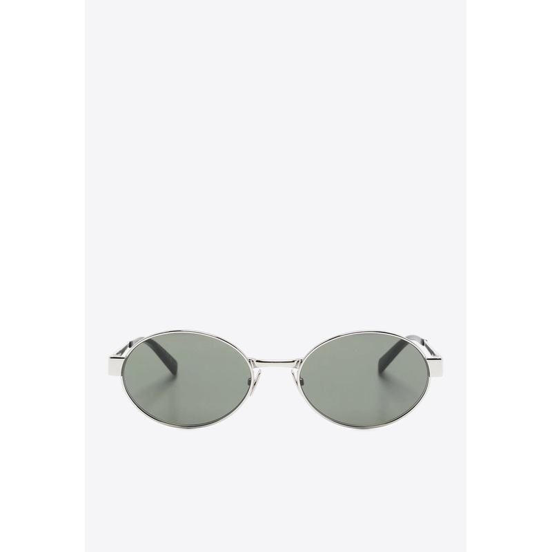 Rounded Logo Sunglasses Gray Onesize