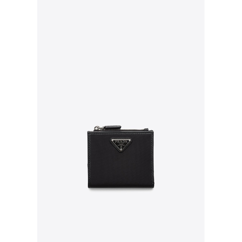 Small Logo Re-Nylon Wallet Black Onesize