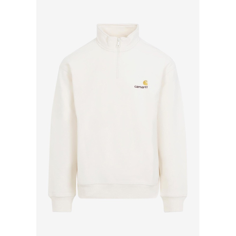 American Script Half-Zip Sweatshirt Neutral mrtwstd_XL
