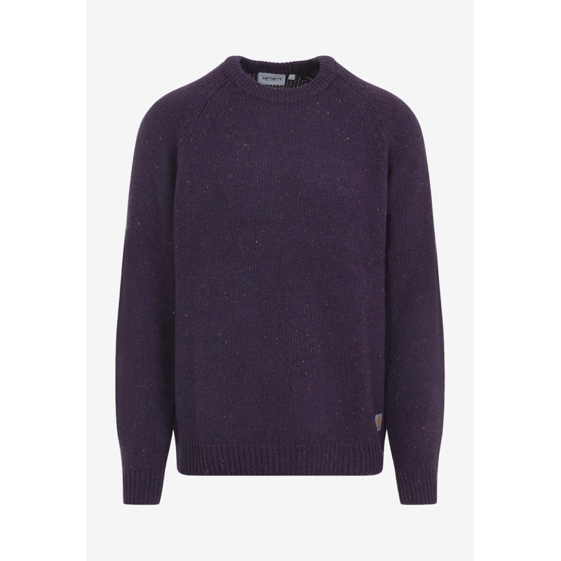 Anglistic Sweater in Wool Blend Purple mrtwstd_XL