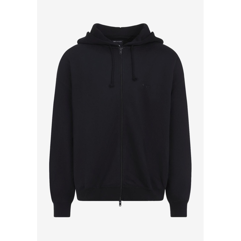 Brushed Terry Zip Hooded Sweatshirt Black mrtwstd_XL