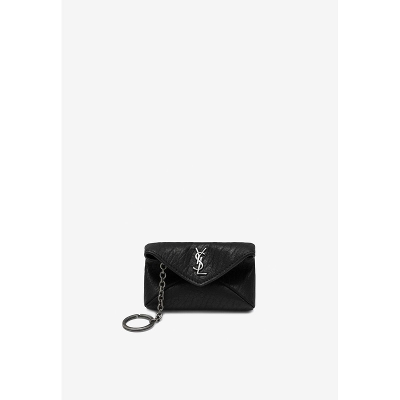 Cassandre Envelope Leather Keychain Black Onesize