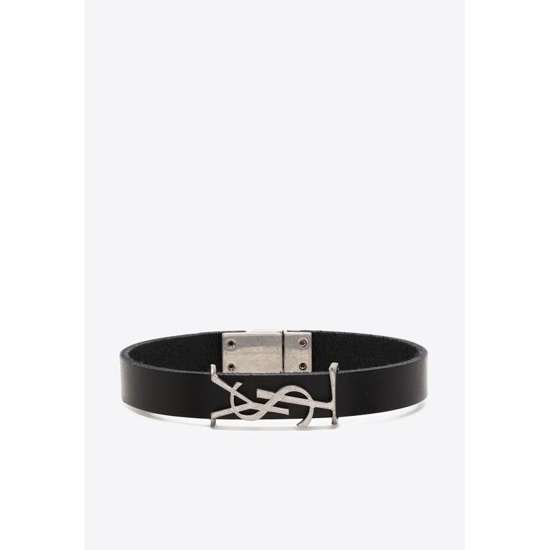 Cassandre Leather Bracelet Black S
