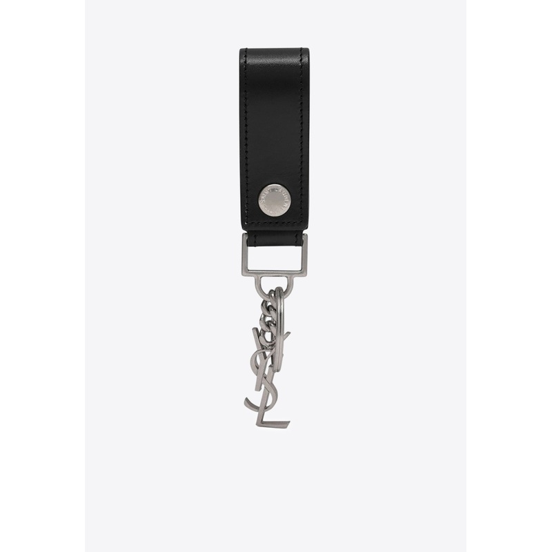 Cassandre Leather Keychain Black Onesize