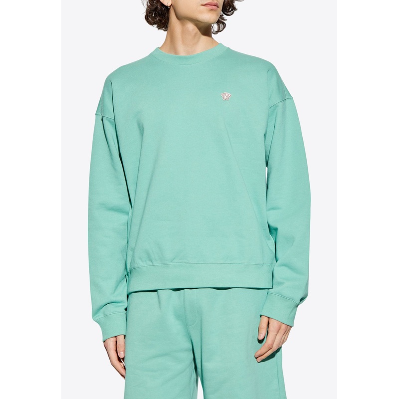 Embroidered Medusa Sweatshirt Green mrtwstd_S