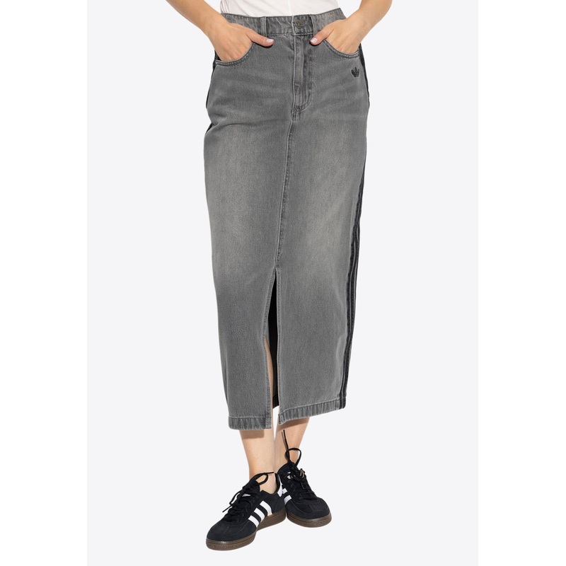 Adicolor Midi Denim Skirt Gray wrtwde_DE 30