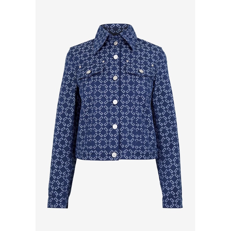 All-Over Monogram Denim Jacket Denim wrtwfr_FR 40