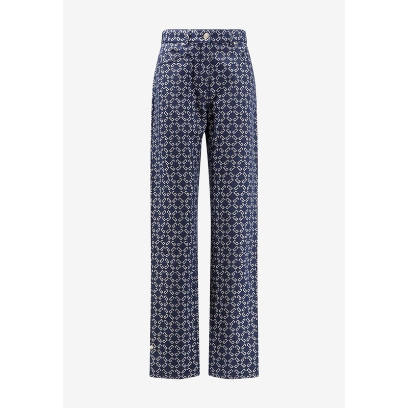 All-Over Monogram Straight-Leg Jeans Denim wrtwbottoms_27