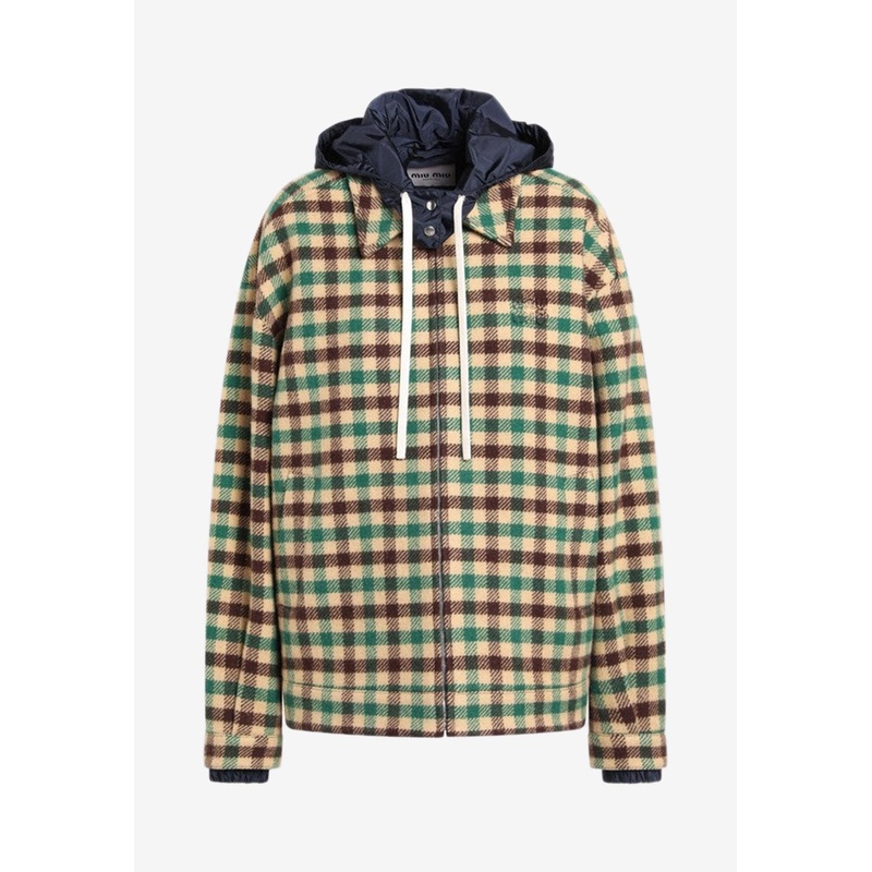 Checked Wool Jacket Multicolor wrtwit_IT 38