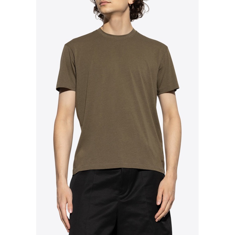 Solid Crewneck T-shirt Green mrtwit_IT 48