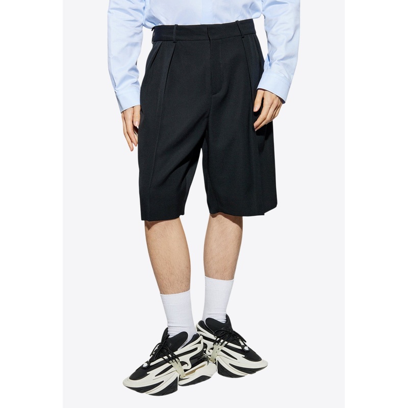 Bermuda Tailored Wool Shorts Black mrtwit_IT 46