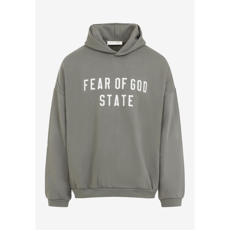 Logo-Printed Hooded Sweatshirt Green mrtwstd_XL