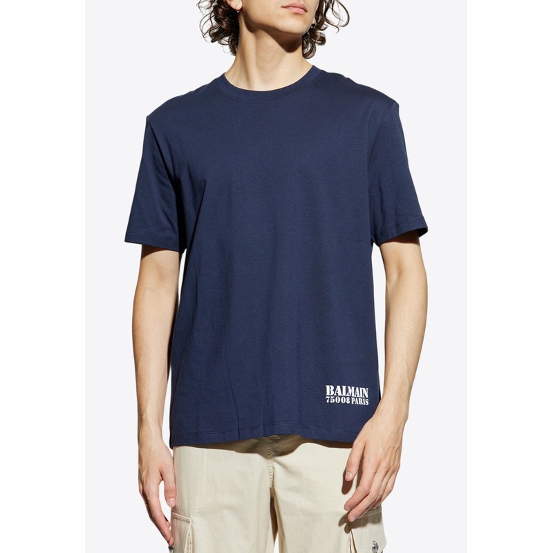Small Logo Stamp Print T-shirt Navy mrtwstd_S