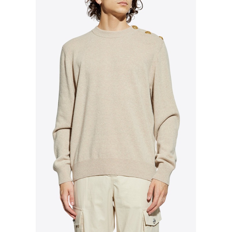 Wool and Cashmere Sweater Light Beige mrtwstd_S