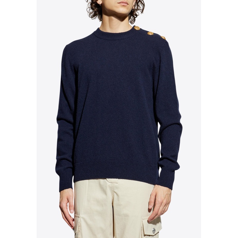 Wool and Cashmere Sweater Navy mrtwstd_S