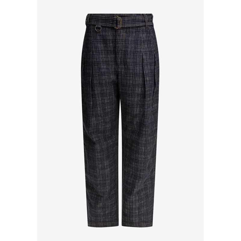 Check Denim Jeans Blue wrtwbottoms_28