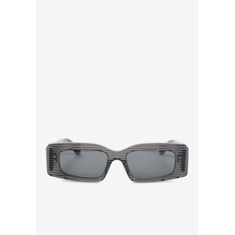 Rectangular Sunglasses Gray Onesize