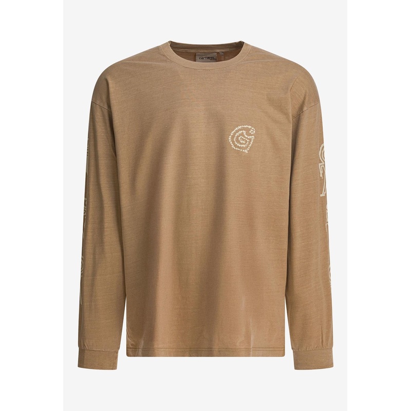 Terrestrial Long-Sleeved T-shirt Beige mrtwstd_XS