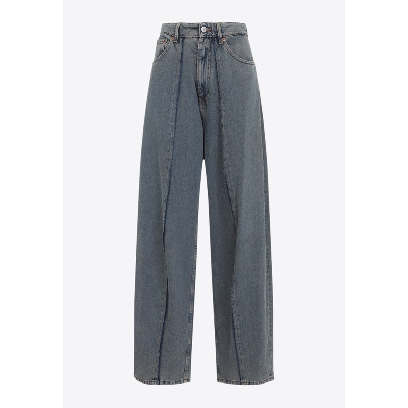 Wide-Leg Jeans Gray wrtwbottoms_27