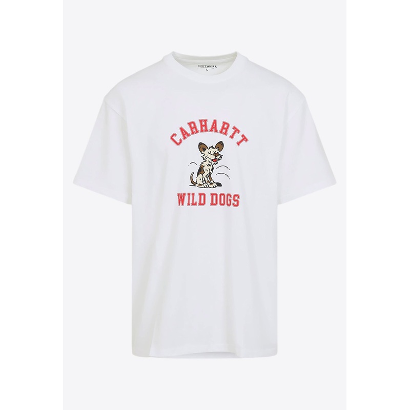 Wild Dog Short-Sleeved T-shirt White mrtwstd_XL